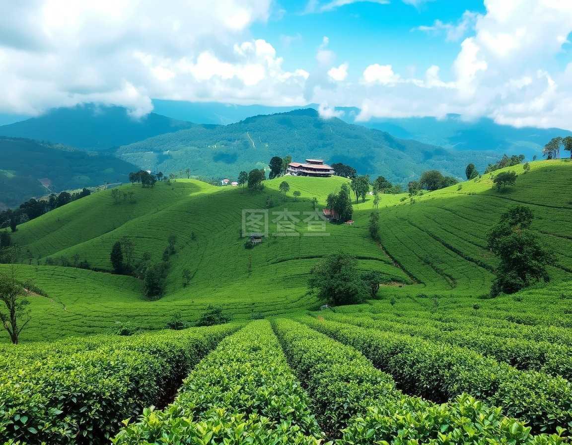 印度喀拉拉邦芒纳的茶叶种植园